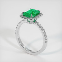 Emerald Ring 1.60 Ct. 18K White Gold Preview
