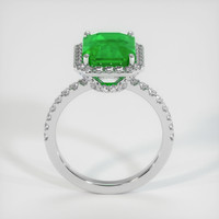 3.53 Ct. Emerald Ring, 18K White Gold 3
