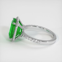 3.53 Ct. Emerald Ring, 18K White Gold 4