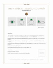 Emerald Ring 0.92 Ct., 18K White Gold Appraisal