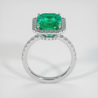 4.74 Ct. Emerald Ring, 18K White Gold 3