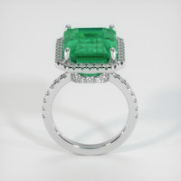 8.31 Ct. Emerald Ring, 18K White Gold 3