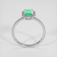1.11 Ct. Emerald Ring, 18K White Gold 3