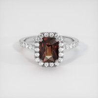 2.45 Ct. Gemstone Ring, 18K White Gold 1