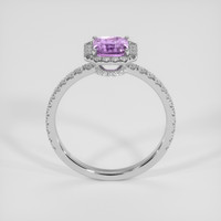 1.41 Ct. Purplish Pink Sapphire Ring, 18K White Gold 3