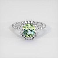 1.86 Ct. Bi Color Sapphire Ring, 18K White Gold 1