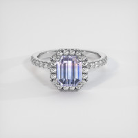 2.00 Ct. Bi Color Sapphire Ring, 18K White Gold 1