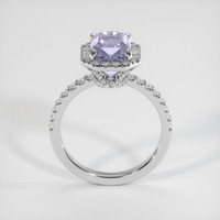 2.00 Ct. Bi Color Sapphire Ring, 18K White Gold 3