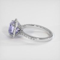 2.00 Ct. Bi Color Sapphire Ring, 18K White Gold 4
