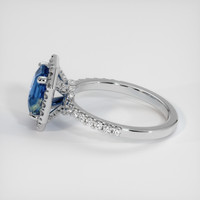 1.49 Ct. Bi Color Sapphire Ring, 18K White Gold 4