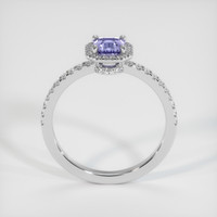 0.80 Ct. Purple Sapphire Ring, 18K White Gold 3