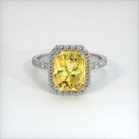 3.05 Ct. Sapphire Ring, 18K White Gold 1