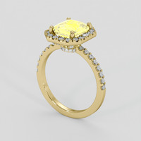 2.62 Ct. Yellow Sapphire Ring, 10K Yellow Gold 2