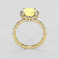 2.62 Ct. Yellow Sapphire Ring, 14K Yellow Gold 3