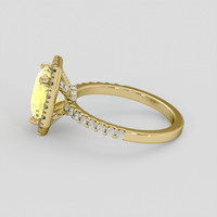 2.62 Ct. Yellow Sapphire Ring, 14K Yellow Gold 4