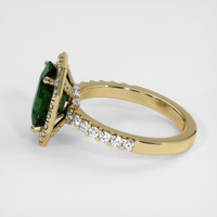 3.26 Ct. Bluish Green Sapphire Ring, 14K Yellow Gold 4