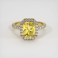 3.05 Ct. Sapphire Ring, 14K Yellow Gold 1