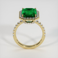 4.95 Ct. Emerald Ring, 18K Yellow Gold 3