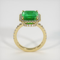 4.73 Ct. Emerald Ring, 18K Yellow Gold 3