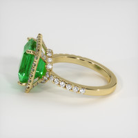 4.73 Ct. Emerald Ring, 18K Yellow Gold 4