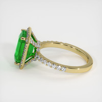 3.53 Ct. Emerald Ring, 18K Yellow Gold 4