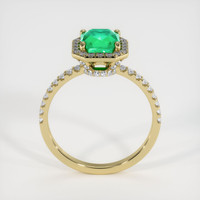 1.09 Ct. Emerald Ring, 18K Yellow Gold 3