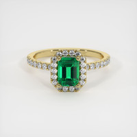 Emerald Ring 0.92 Ct., 18K Yellow Gold Preview