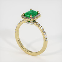 Emerald Ring 0.92 Ct., 18K Yellow Gold Preview