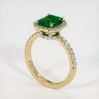 Emerald Ring 1.60 Ct. 18K Yellow Gold Preview