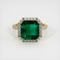 Emerald Ring 4.39 Ct. 18K Yellow Gold Preview