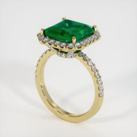 Emerald Ring 4.39 Ct. 18K Yellow Gold Preview