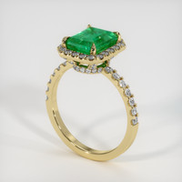 2.25 Ct. Emerald Ring, 18K Yellow Gold 2