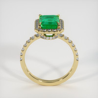 2.25 Ct. Emerald Ring, 18K Yellow Gold 3
