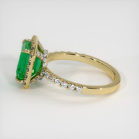 2.25 Ct. Emerald Ring, 18K Yellow Gold 4