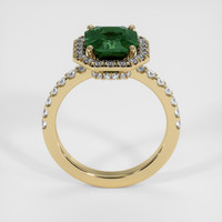 3.26 Ct. Bluish Green Sapphire Ring, 18K Yellow Gold 3