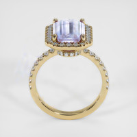 4.66 Ct. Violet Sapphire Ring, 18K Yellow Gold 3