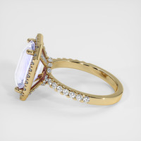 4.66 Ct. Violet Sapphire Ring, 18K Yellow Gold 4