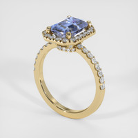 2.67 Ct. Sapphire Ring, 18K Yellow Gold 2