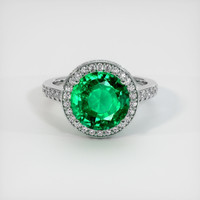 3.59 Ct. Emerald Ring, Platinum 950 1