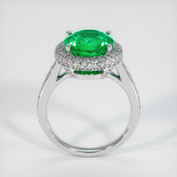 3.59 Ct. Emerald Ring, Platinum 950 3