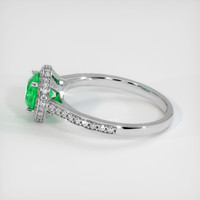 0.88 Ct. Emerald Ring, Platinum 950 4