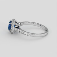 1.30 Ct. Blue Sapphire Ring, Platinum 950 4