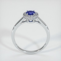 0.44 Ct. Blue Sapphire Ring, 10K White Gold 3