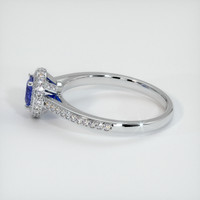0.44 Ct. Blue Sapphire Ring, 10K White Gold 4