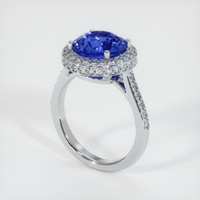 4.51 Ct. Sapphire Ring, 14K White Gold 2