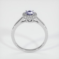 0.49 Ct. Purple Sapphire Ring, 14K White Gold 3