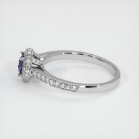 0.49 Ct. Purple Sapphire Ring, 14K White Gold 4