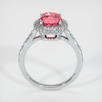 3.07 Ct. Padparadscha Sapphire Ring, 14K White Gold 3