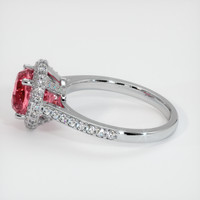 3.07 Ct. Padparadscha Sapphire Ring, 14K White Gold 4