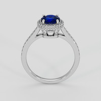 1.07 Ct. Blue Sapphire Ring, 14K White Gold 3